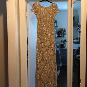Adrianna Papell sequined gown